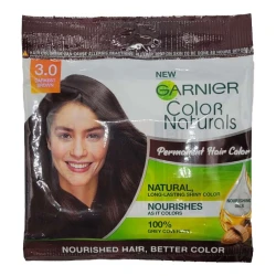 Garnier Color Natural Hair Color Sachet Darkest Brown 3.0
