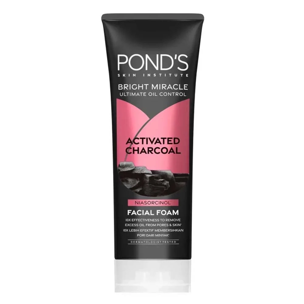 Ponds Bright Miracle Ultimate Oil Control Activated Charcoal Facial Foam Imported 100g