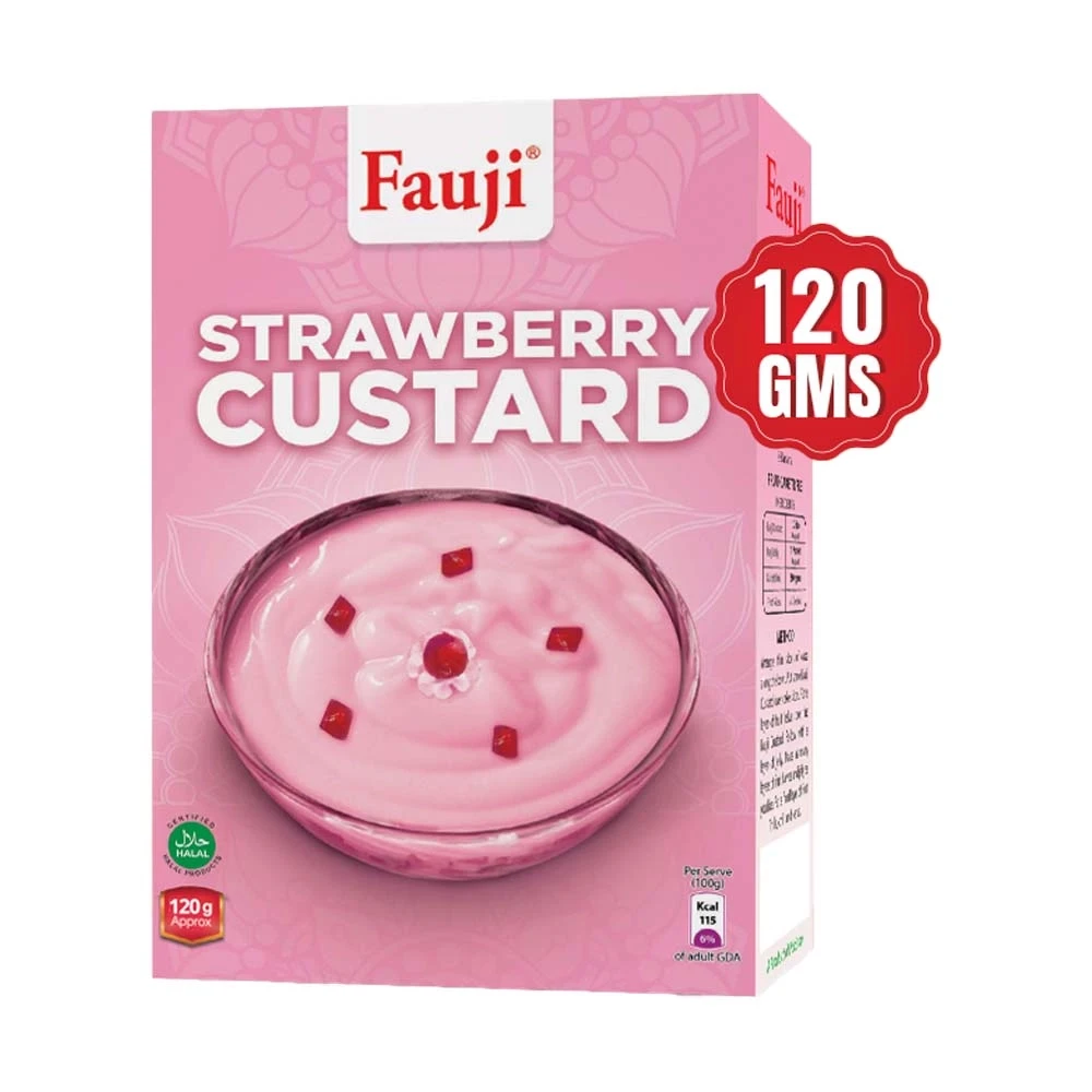 Fauji Strawberry Custard 120gm