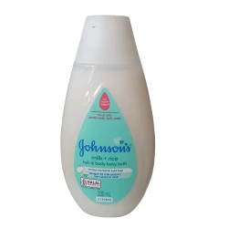 Johnsons Milk + Rice Hair & Body Baby Bath 200ml