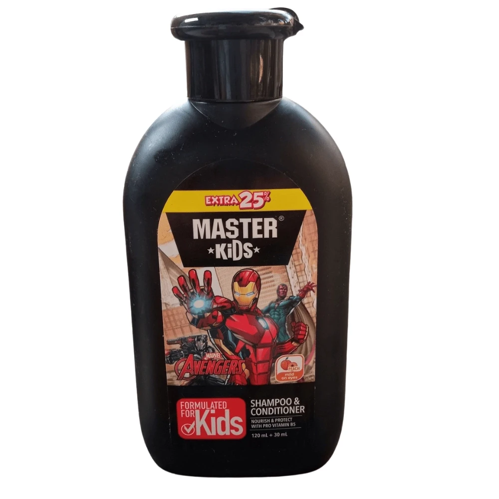 Master Kids Marvel Avenger (Peach)Shampoo And Conditioner 150ml