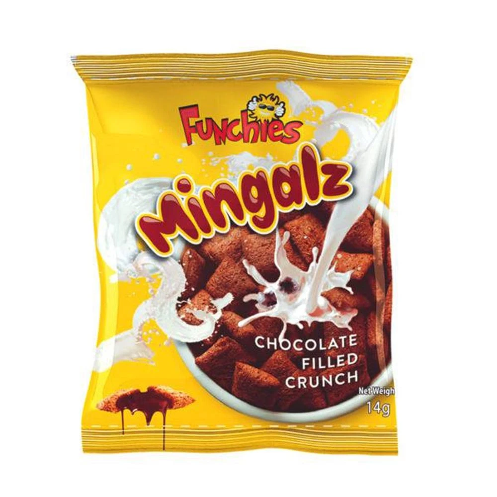 Funchies Mingalz Chocolate Filled Crunch Pouch 125gm