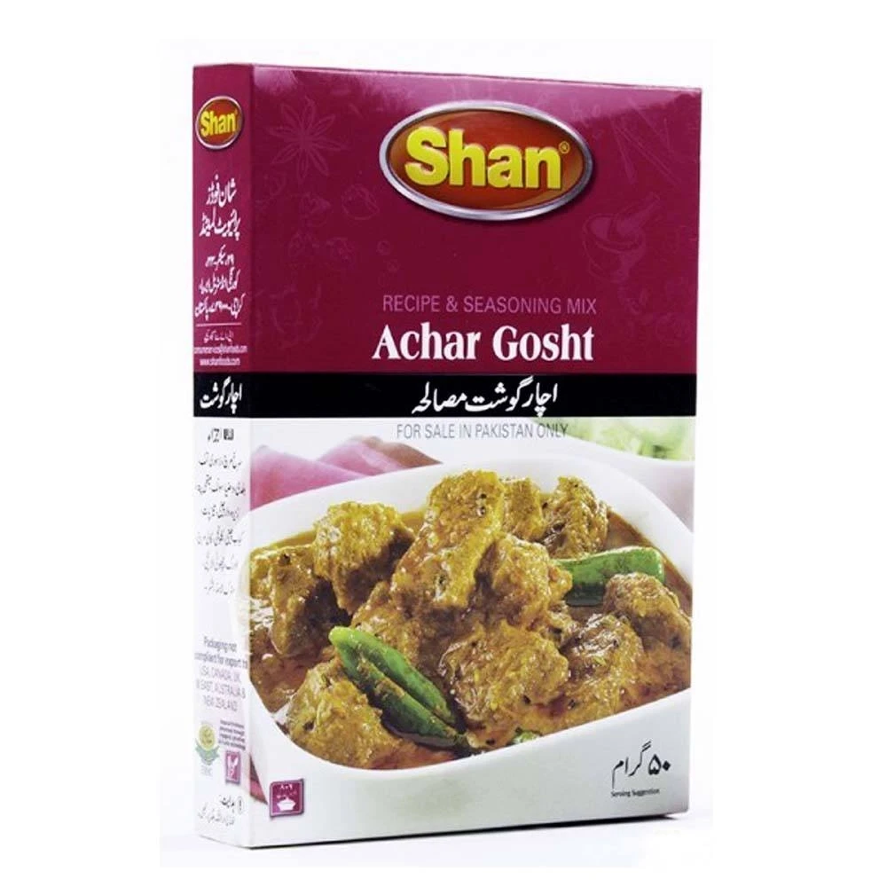 Shan Achar Gosht Recipe & Seasoning Mix 50gm