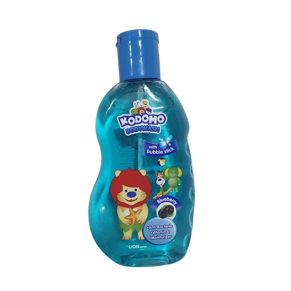 Kodomo Body Wash With Bubble Stick Blue Berry 200ml