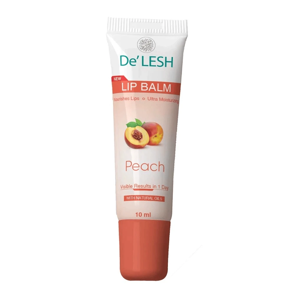 De Lesh Peach Tinted Lip Balm 10ml