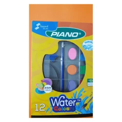 Piano Watercolors For Kids Pack Of 12 With Brush