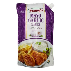 Youngs Mayo Garlic Sauce 1Ltr
