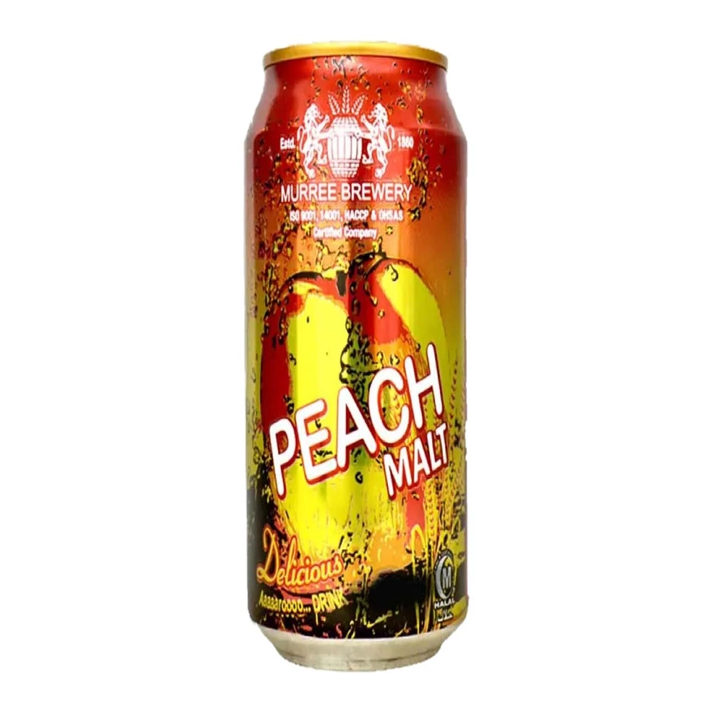 Murree Brewery Peach Malt Non-Alcoholic Drink Can 250ml
