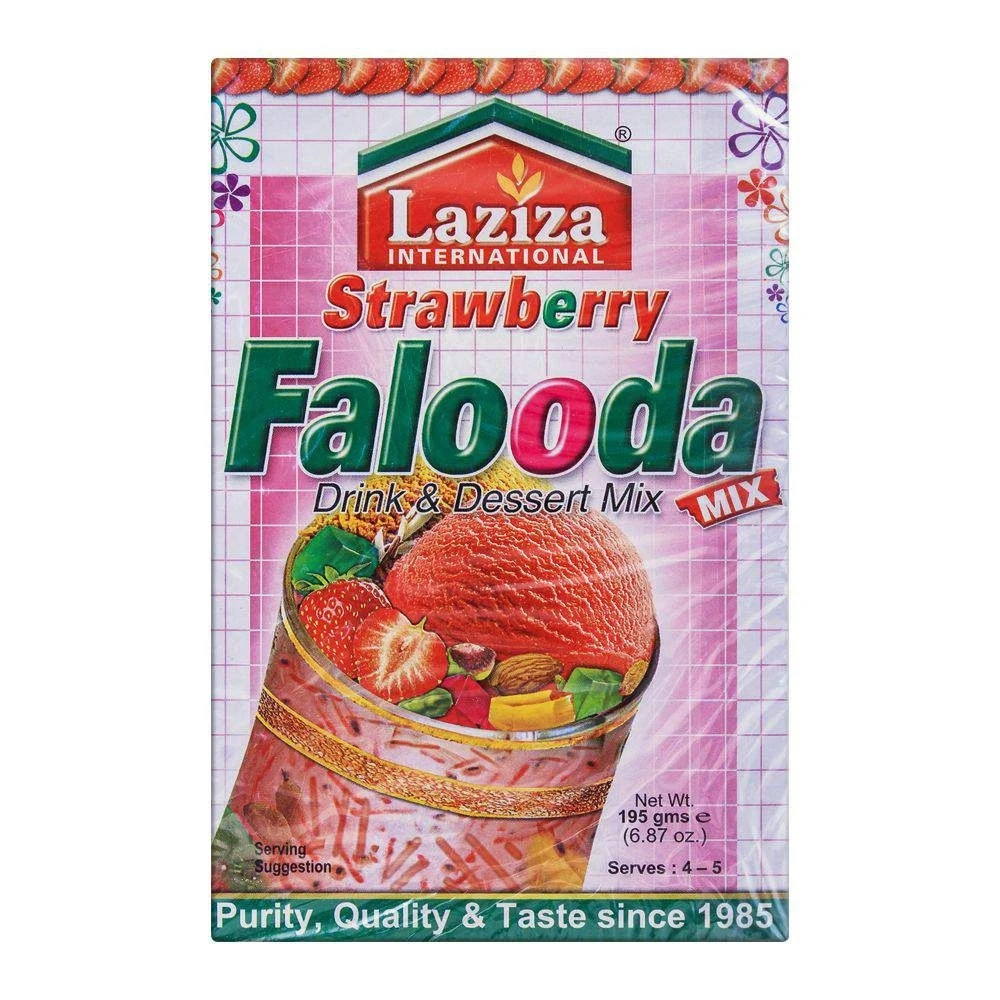 Laziza Falooda Strawberry Mix 195gm
