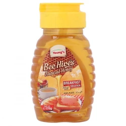 Youngs Bee Hives Natural Honey Squeeze Bottle 170gm