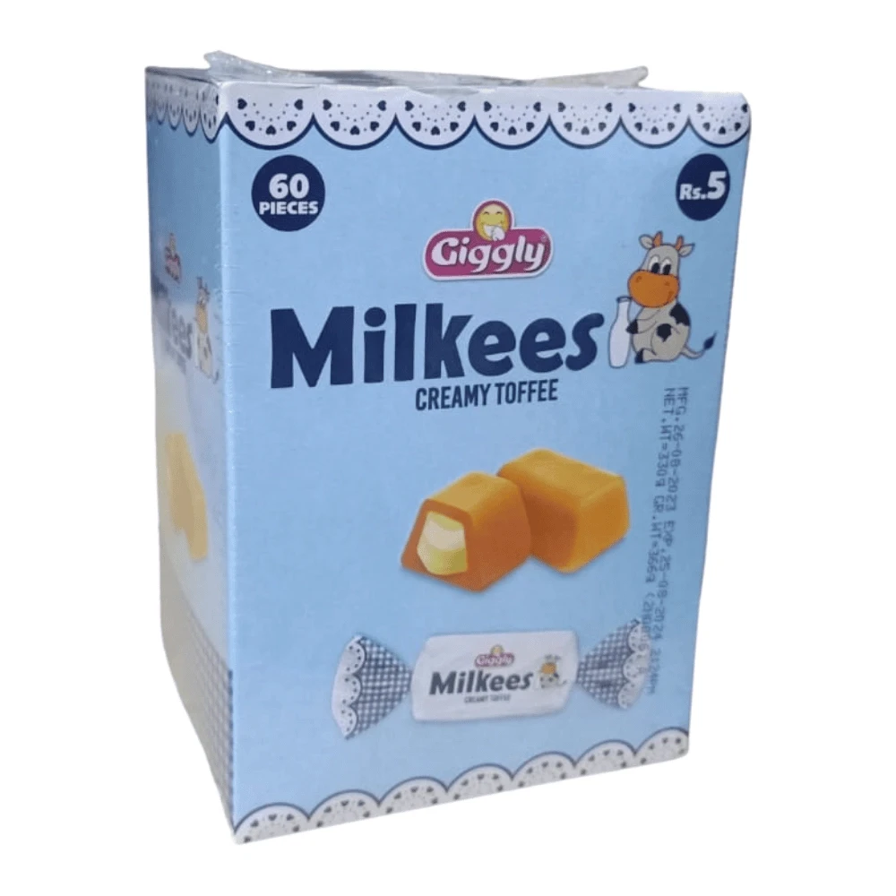 Giggly Milkees Creamy Toffee 50 Pieces