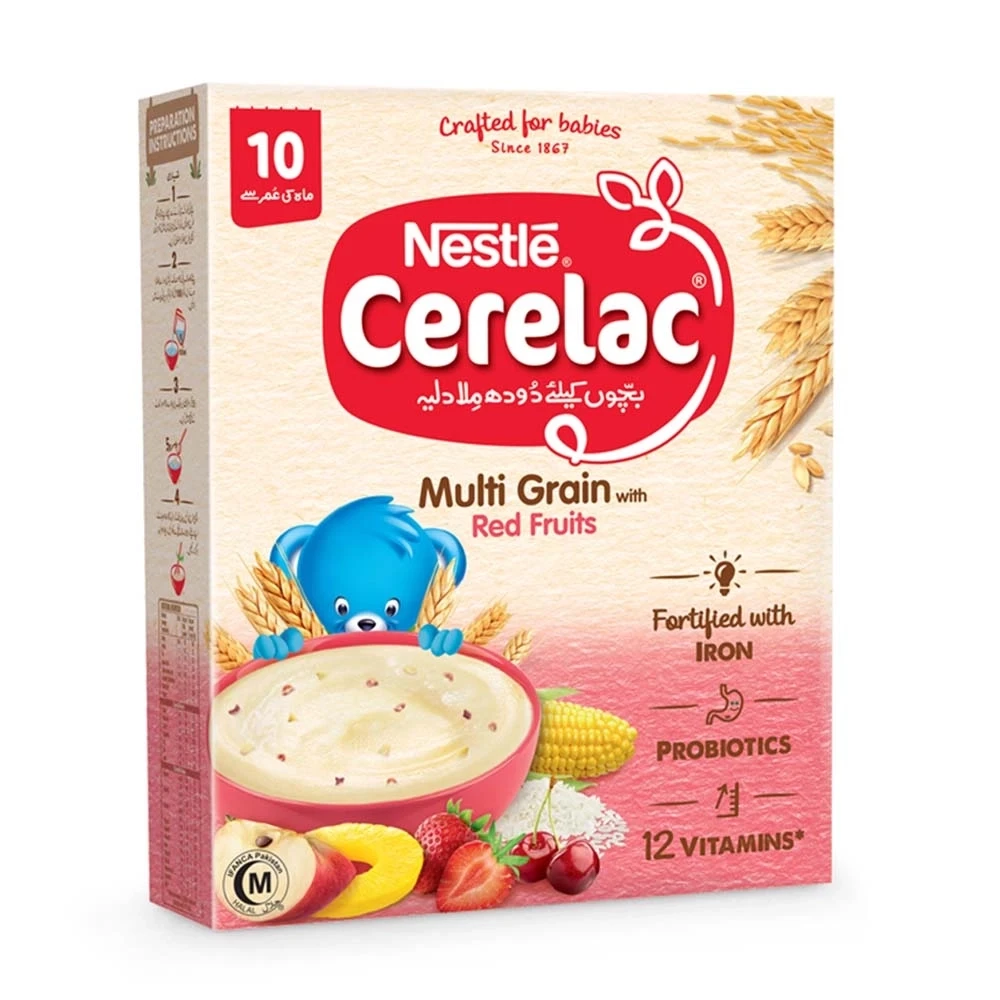 Nestle Cerelac Multi Grain with Red Fruits 10M 175gm