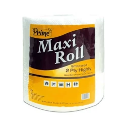 Prime Maxi Kitchen Roll Embossed 2 Ply Highly Absorbent Paper Towel Tissues