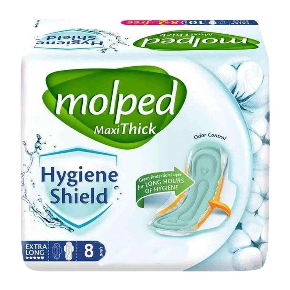 Molped Maxi Thick Hygiene Shield Long Pads 9 Pads