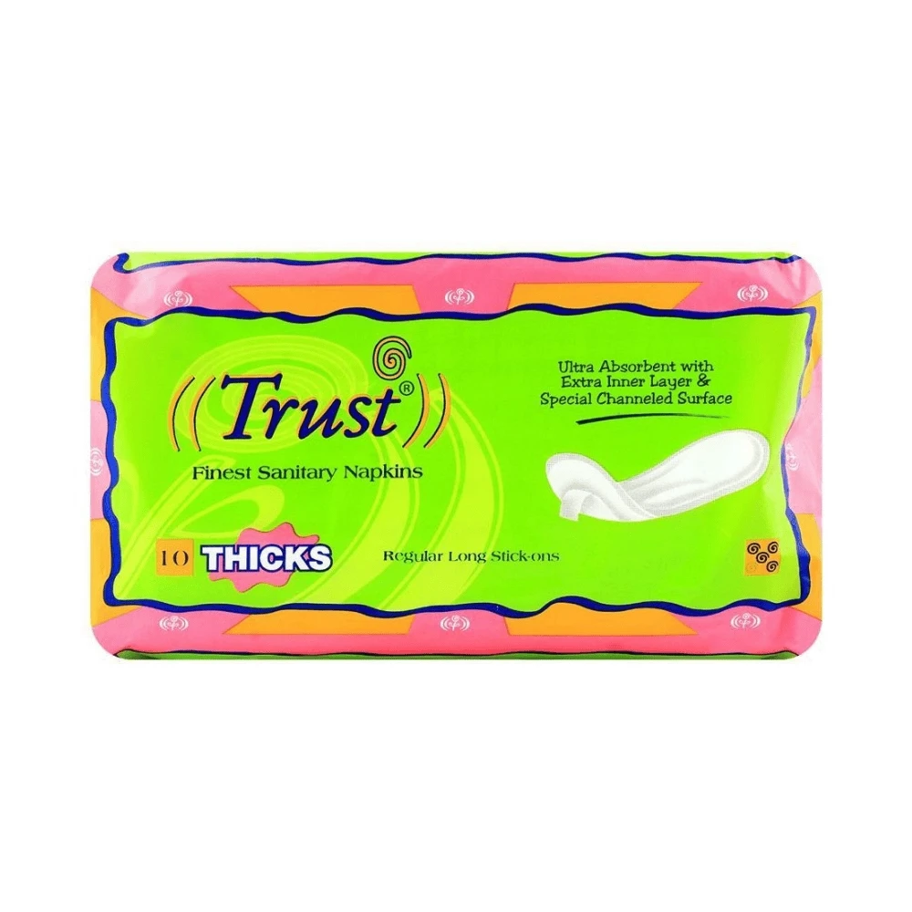 Trust Regular Long Stick Finest Sanitary Napkins 10 Piece