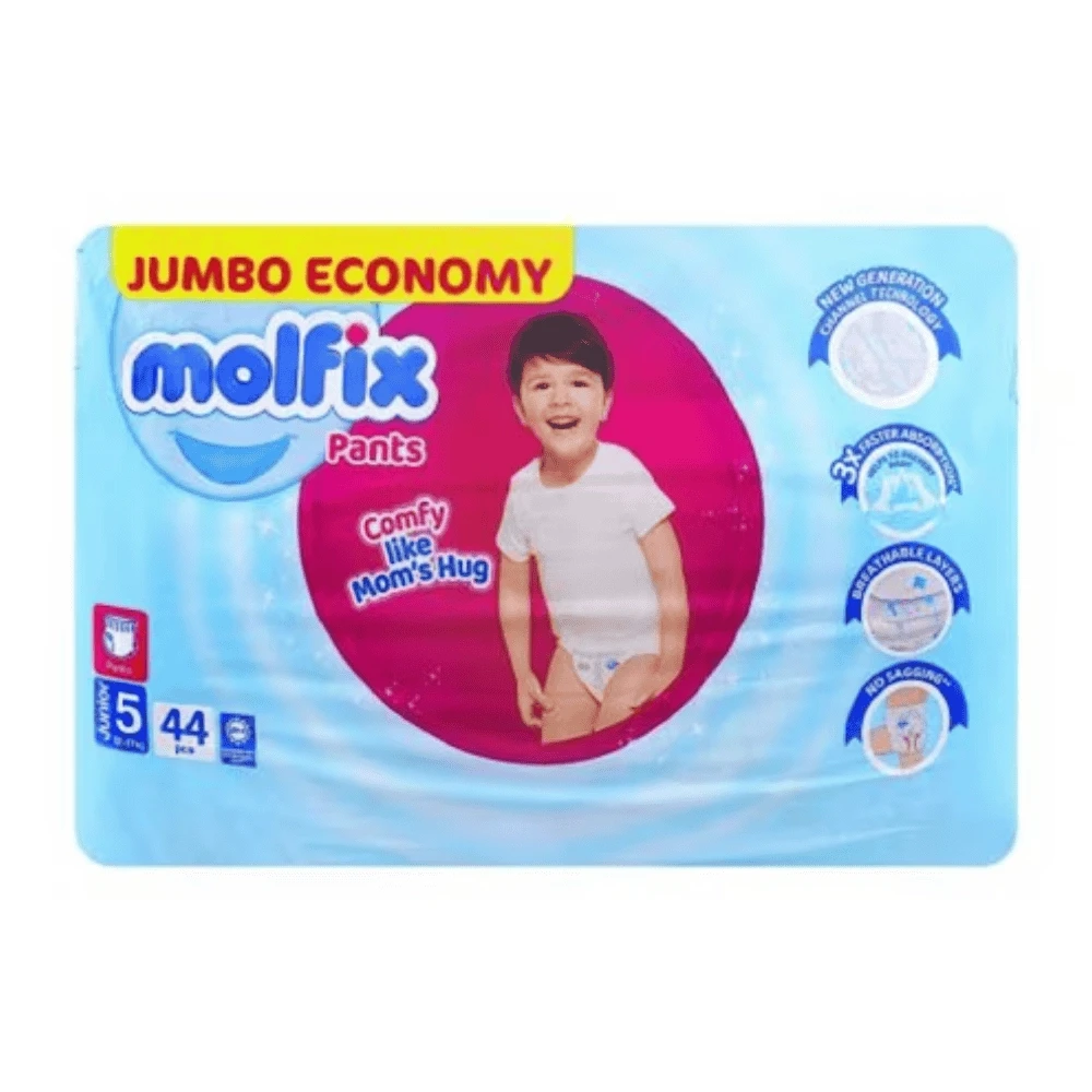 Molfix Pants Junior Size 5 12-17 Kg 44 Pcs
