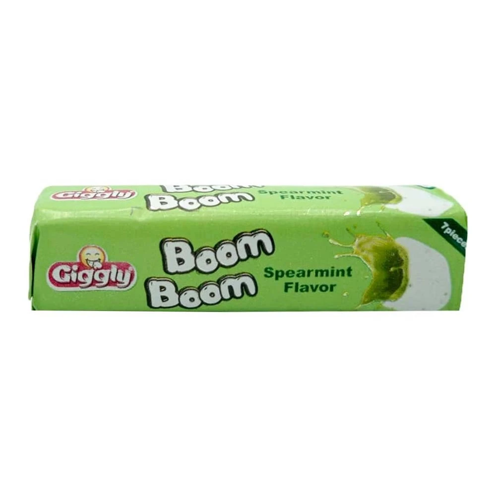 Giggly Boom Boom Spearmint Flavor Bubble Gum Stick 23gm