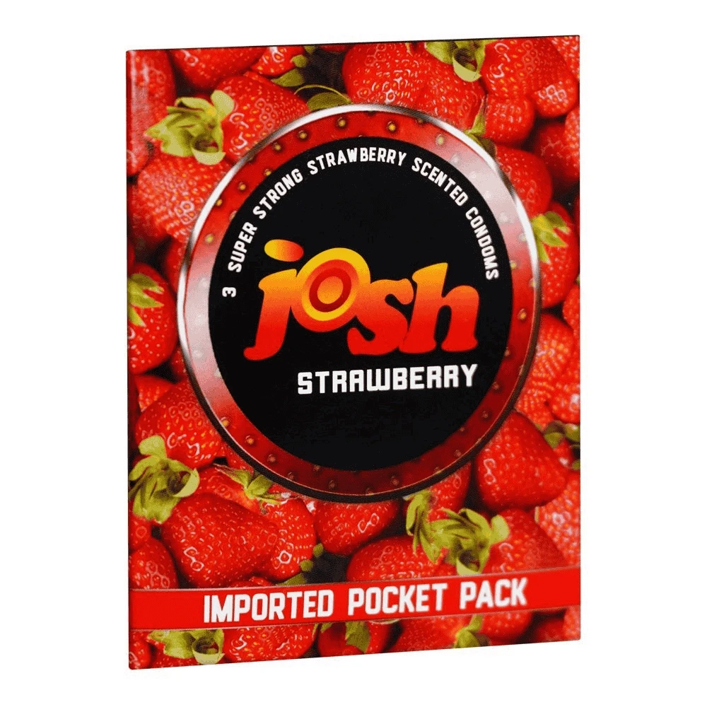 Josh Strawberry Condom 3-Pack