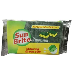 Sun Brite Scouring Green Pad Nail Saver  2 in 1