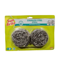 Sun Brite Stainless Steel Spiral Small 2-Pcs