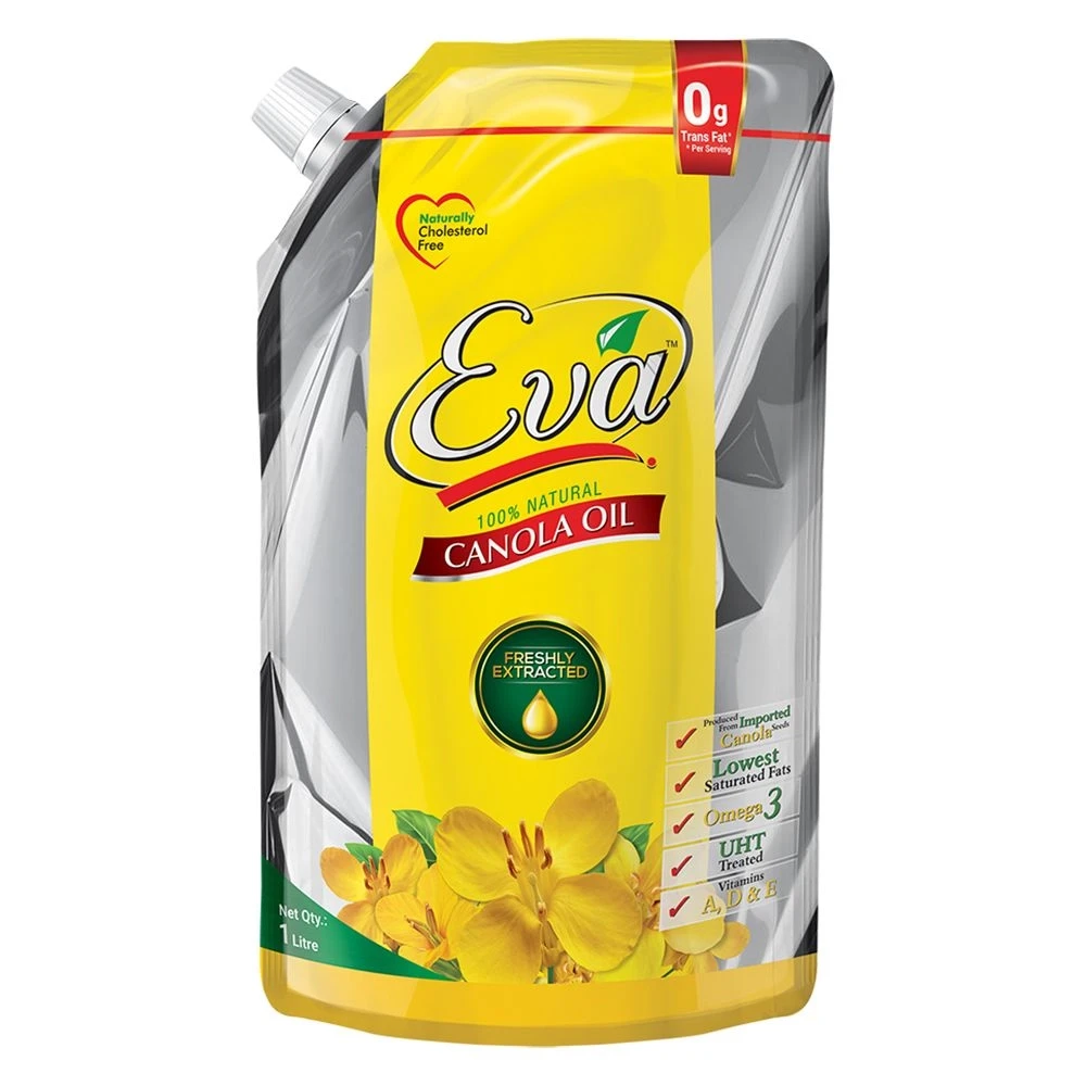 Eva Canola Oil 1Ltr Nozzle Pouch