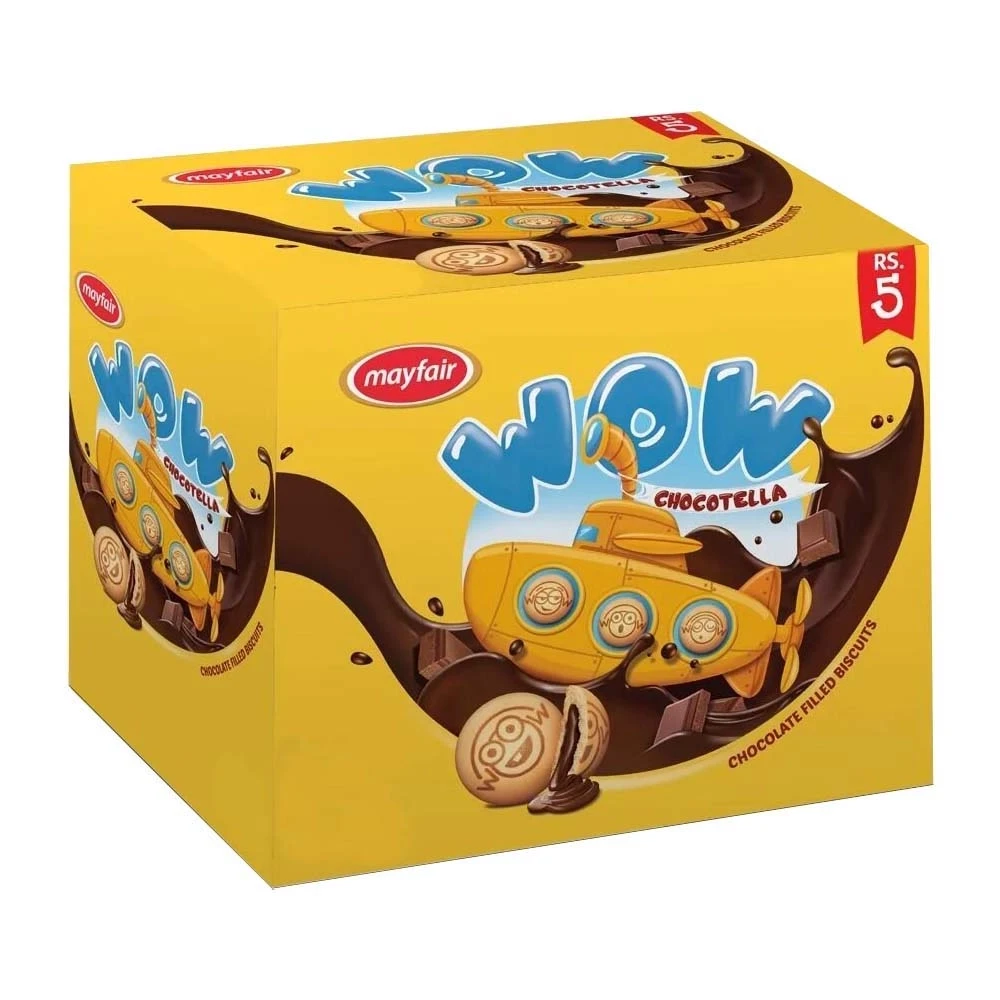 Mayfair Wow Chocotella Chocolate Filled Biscuits 48 Packs Box