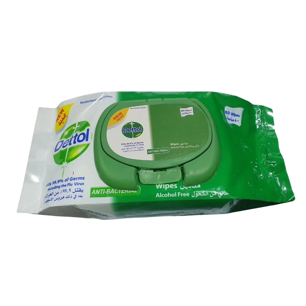 Dettol Alcohol Free Wipes 80