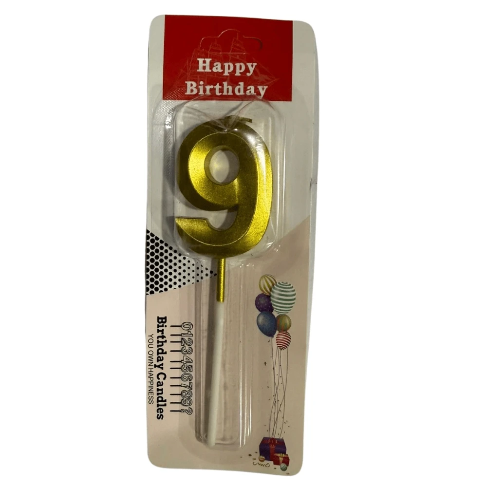 Happy Birthday Numbring Candles #9