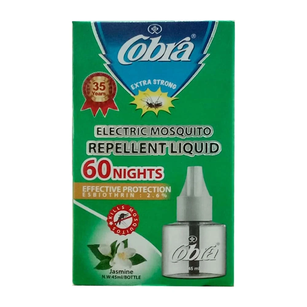 Cobra Electric Mosquito Repellent Liquid Jasmine Fragranced 45ml