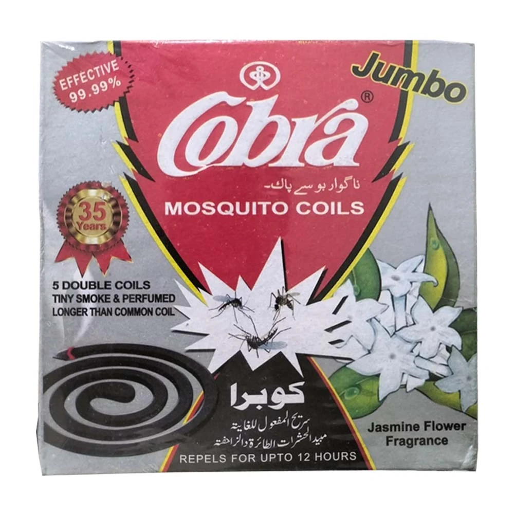 Cobra Jasmine Flower Fragrance Mosquito Coils 10-Coils
