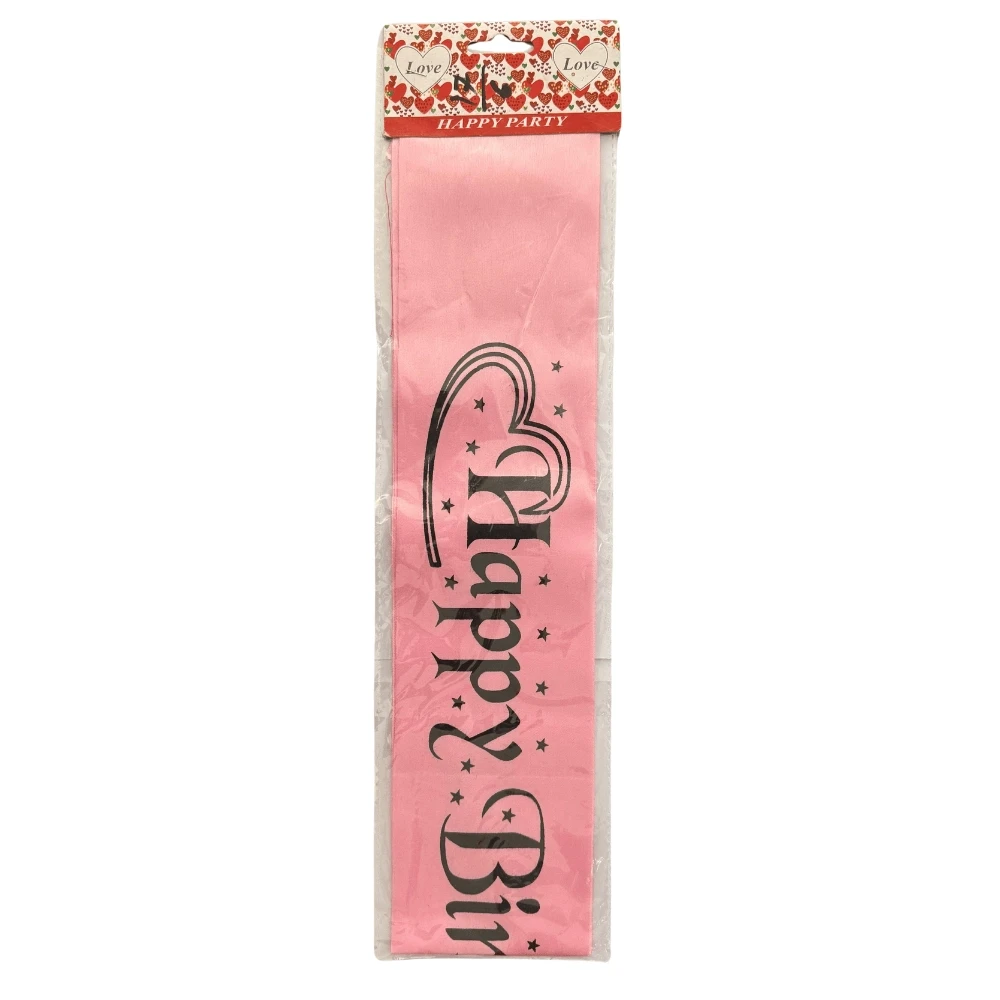 Happy Birthday Ribbon (Assorted Color)