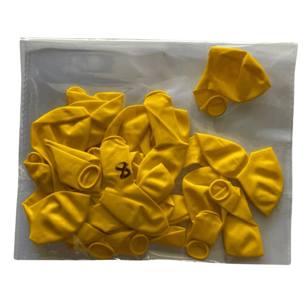 Milky Yellow Color Ballons 24Pcs