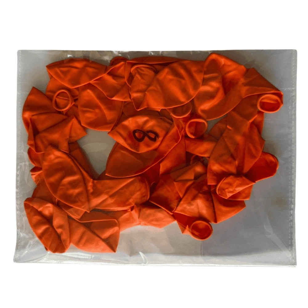 Milky Orange Color Ballons 24Pcs