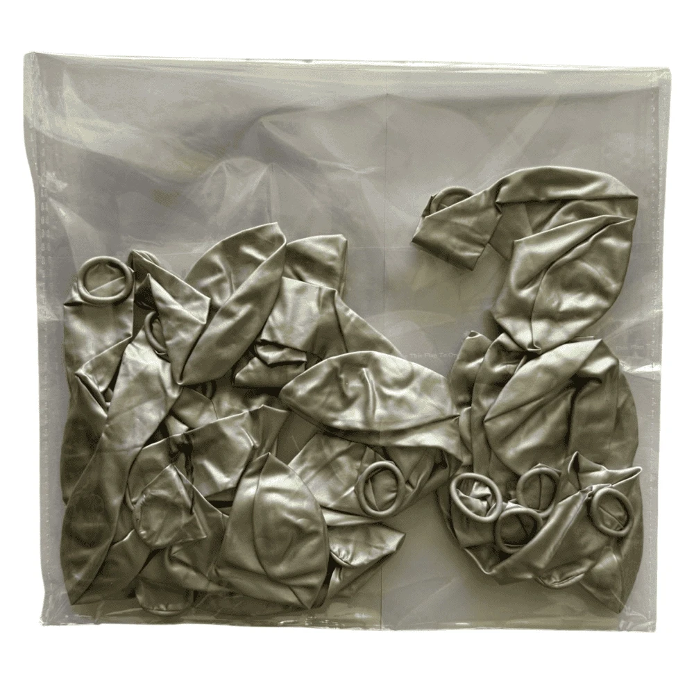 Metallic Grey Color Ballons 24Pcs