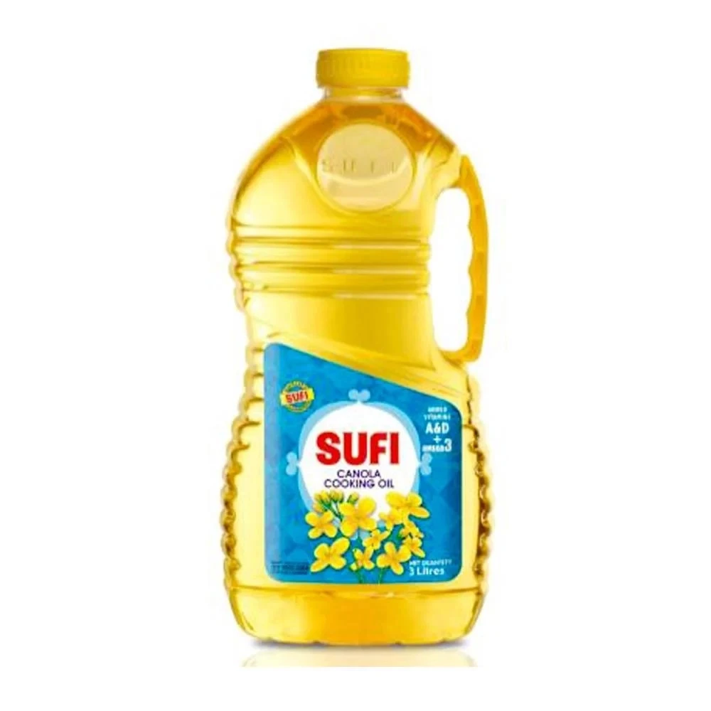 Sufi Canola Cooking Oil 3Ltr