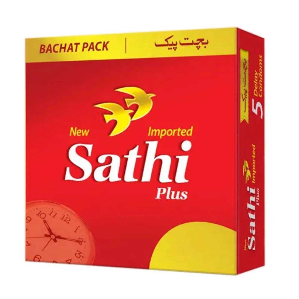 Sathi Plus Imported Delay Condoms 3 Pcs