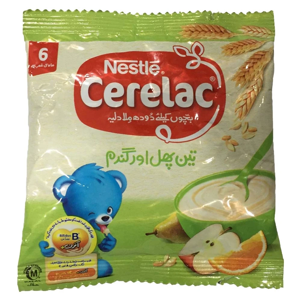 Nestle Cerelac Three Fruits & Wheat Sachet 25gm
