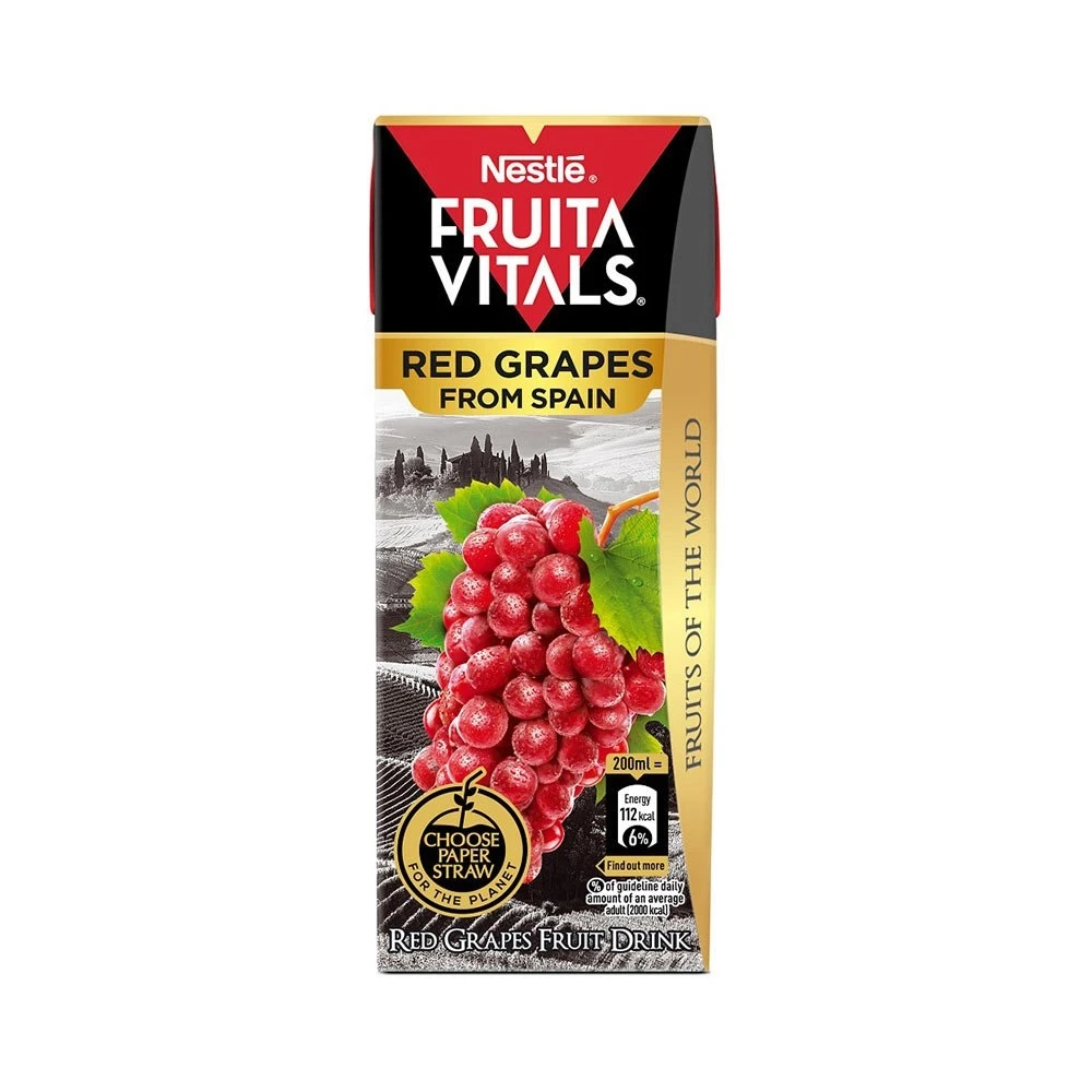 Nestle Fruita Vitals Red Grapes Fruit Drink 200ml