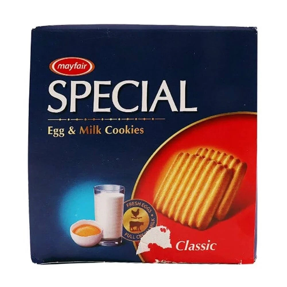 Mayfair Special Egg & Milk Cookies 8 Jumbo Half Rolls Box Rs.30