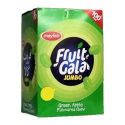Mayfair Fruit Gala Jumbo Green Apple Flavoured Chew 100-Pcs Box