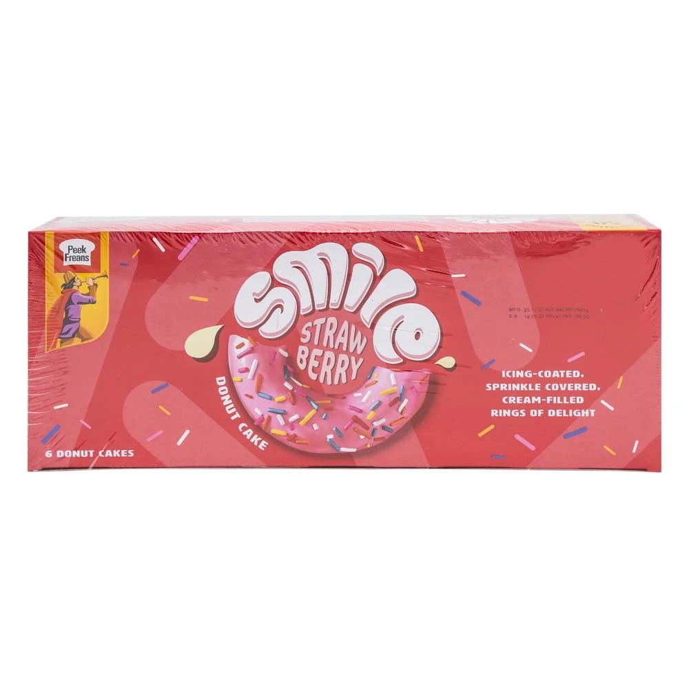 Peek Freans Smile Strawberry Donut Cake 6-Pcs Box