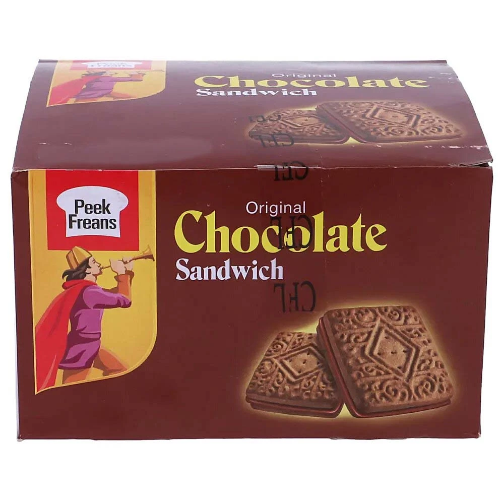 Peek Freans Chocolate Sandwich 8 Half Rolls Box