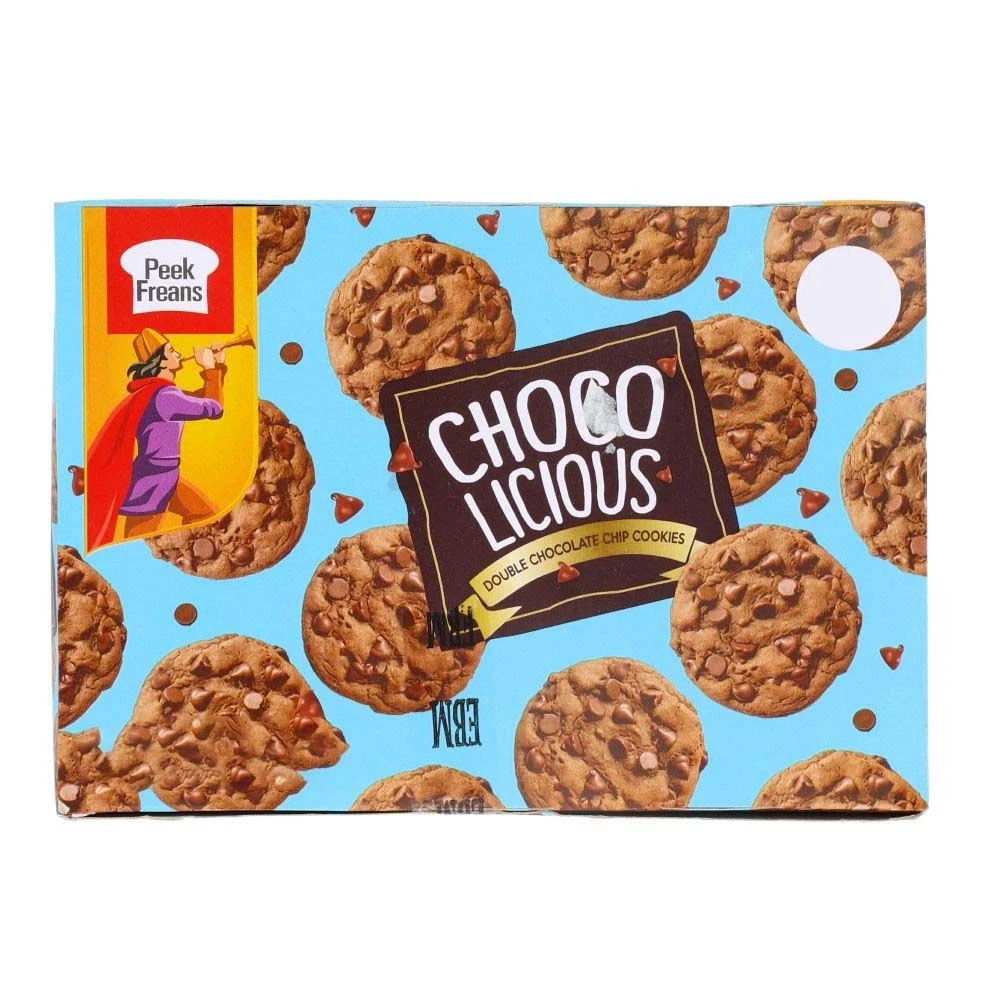 Peek Freans Choco Licious Double Chocolate Chip Cookies 8 Munch Packs Box