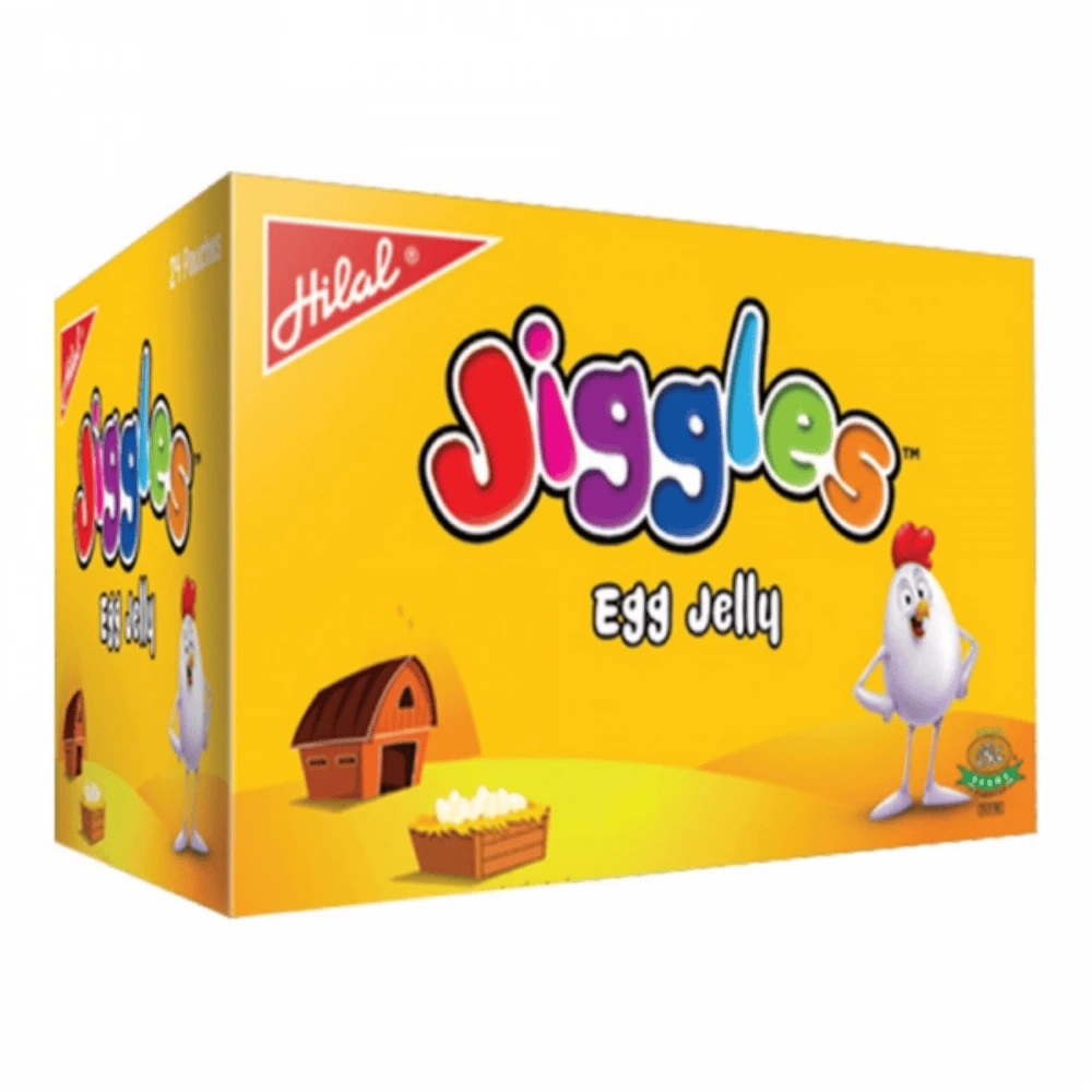 Hilal Jiggles Egg Jelly 24 Pouches