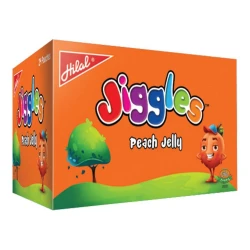 Hilal Jiggles Peach Jelly 24 PCs Box