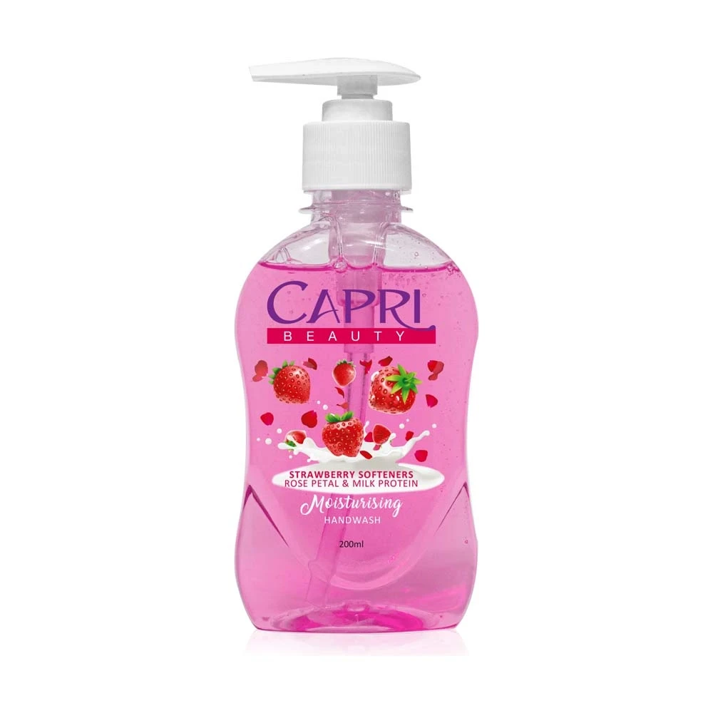 Capri Beauty Strawberry Softeners Rose Petal & Milk Protein Moisturizing Hand Wash 200ml