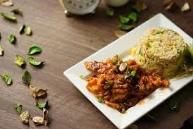 Chicken Chilli Dry (With Rice)
