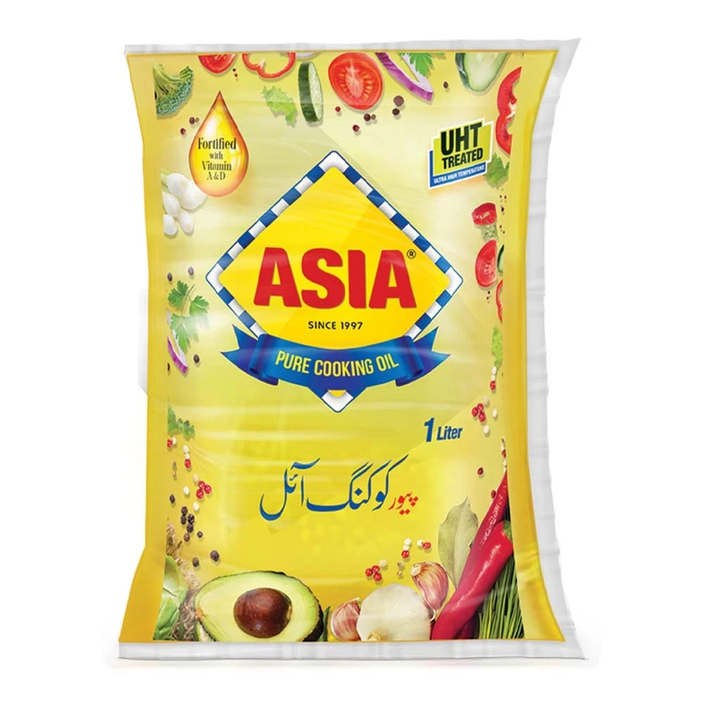 Asia Pure Cooking Oil Pouch 1Ltr