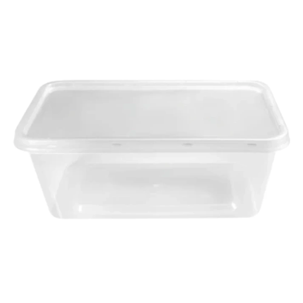 Disposible 1000ml Plastic Box With Lid 5pcs