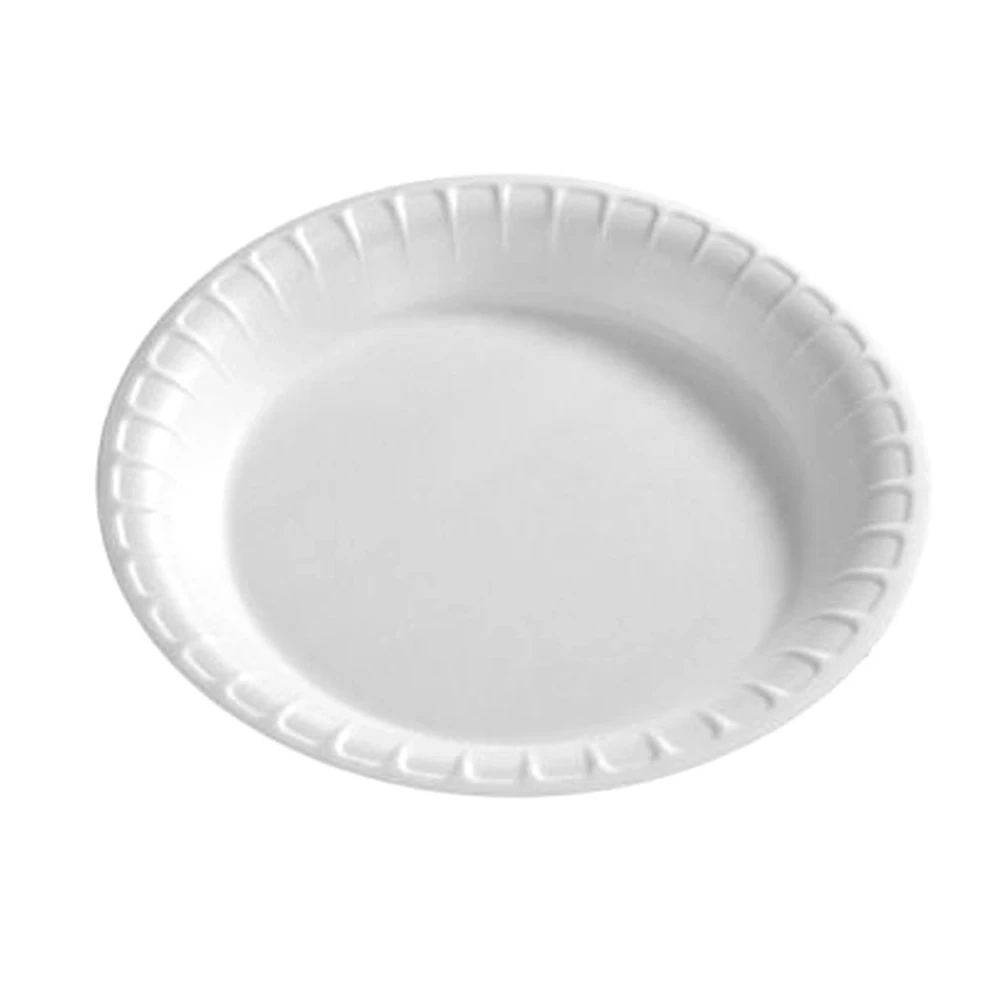 Disposable Styrofoam Plates Large 25-Pcs